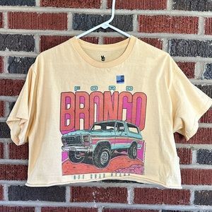Altar’d State Junk Food Clothing Bronco cropped tee. BNWT. Size Medium
